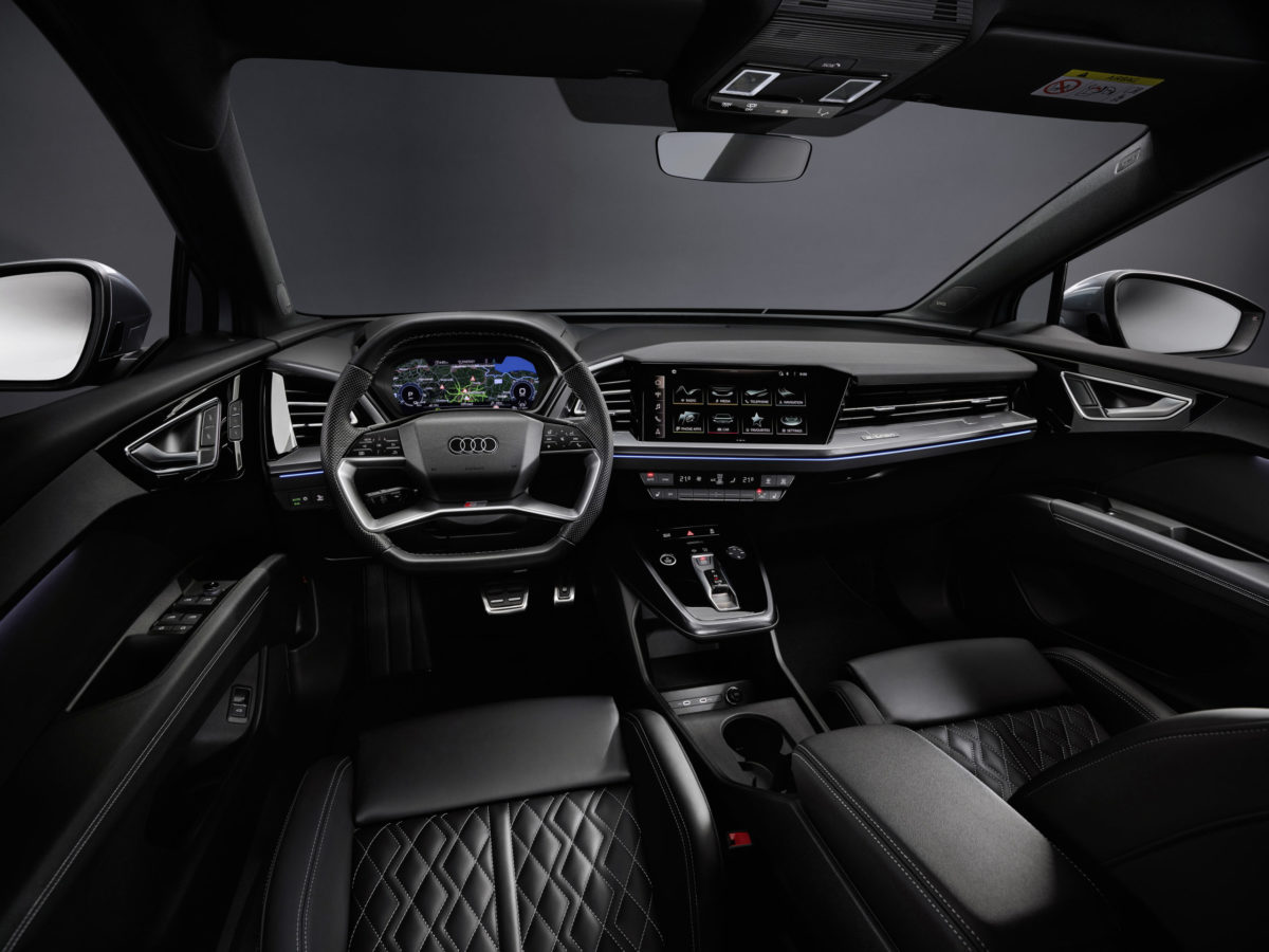 Audi Q4 e-tron features interior with augmented reality