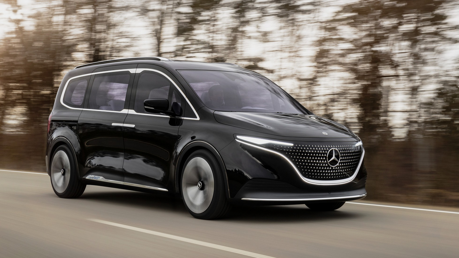 Mercedes shows concept of its future small EQT van