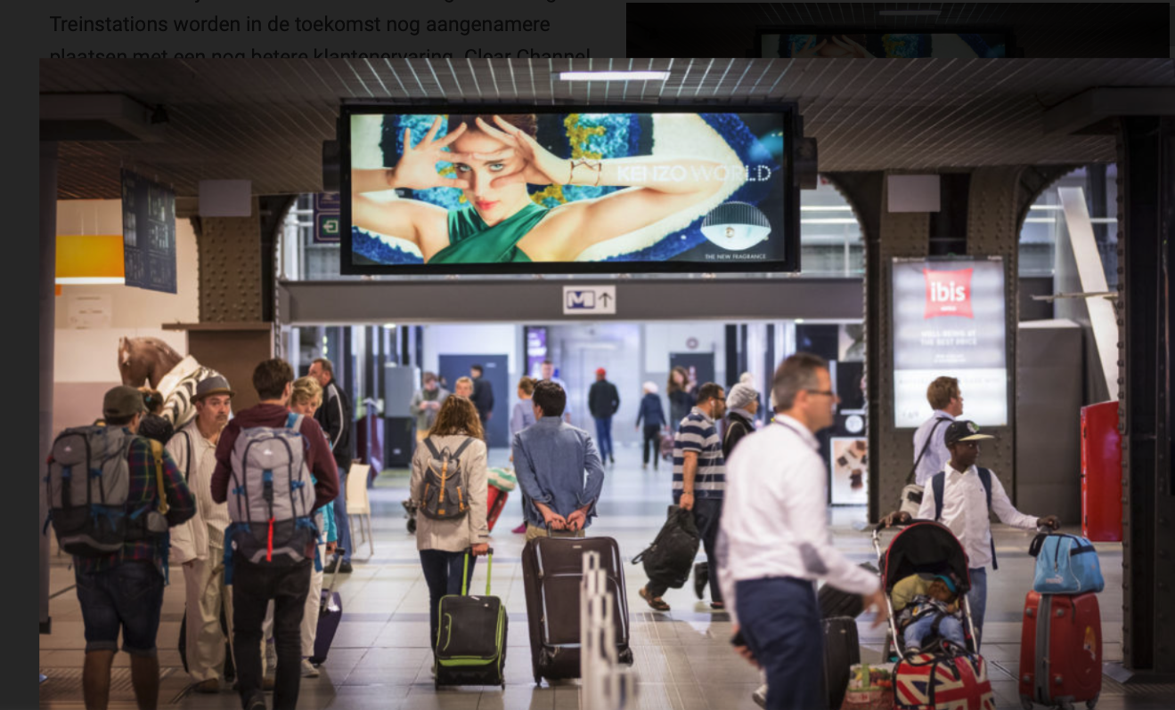 Clear Channel wins 10-year advertising contract for Belgian train stations