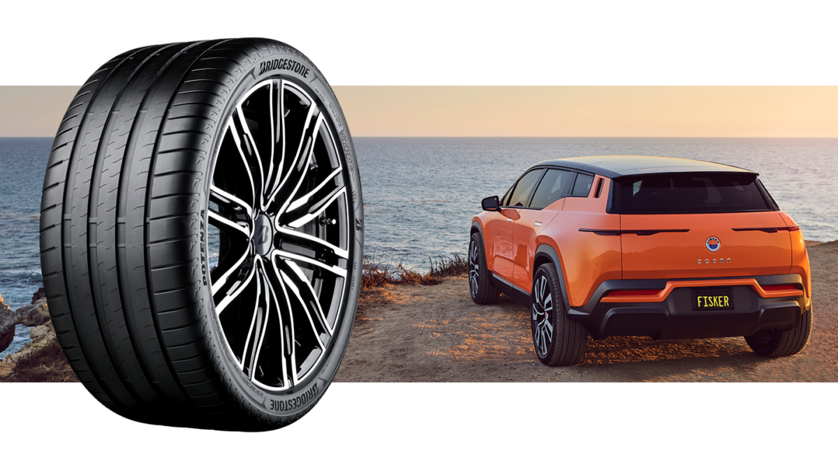 Bridgestone makes sustainable tire for Fisker Ocean