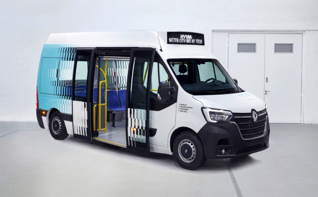 Hyvia shows its 15-passenger city bus on hydrogen