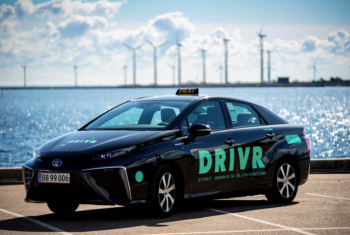 Toyota and DRIVR launch 100 H2 cabs in Copenhagen