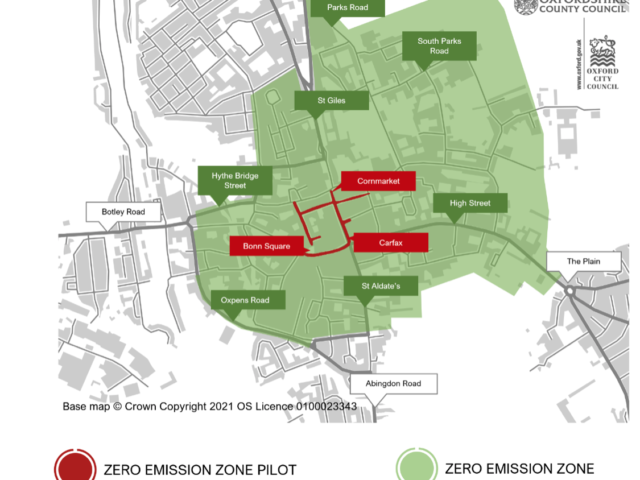 City center Oxford is world’s first zero-emission zone