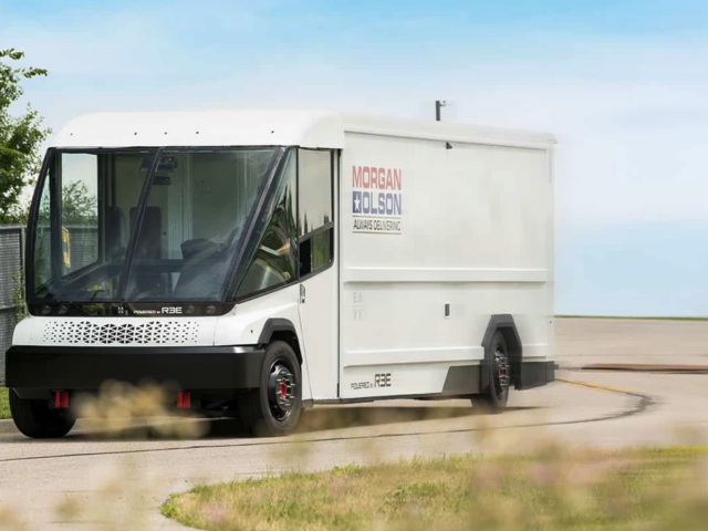 Drive-by-wire fully electric walk-in step van powered by REE