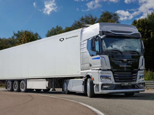 Quantron presents hydrogen truck with up to 1.500 km range