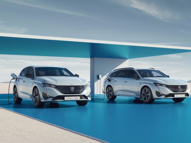 Peugeot unwraps its 100% electric 308 sedan and estate