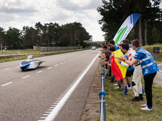 Belgian solar car breaks world record: 1.051 km in 12 hours