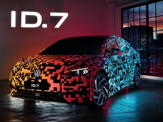 VW shows camouflaged ID.7 at CES in Las Vegas