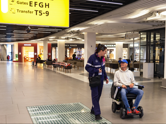 Schiphol Airport tests self-riding wheelchair service
