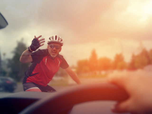 65% of UK drivers say aggressive cyclists threaten their safety