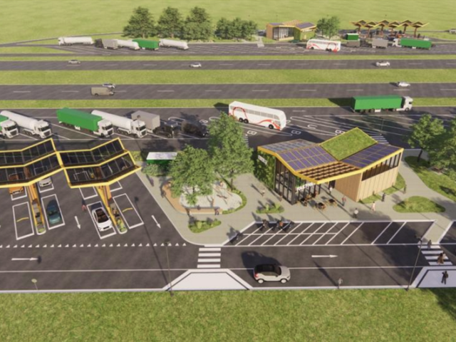 Fastned: two charging plazas and rest areas along E17 in Gentbrugge