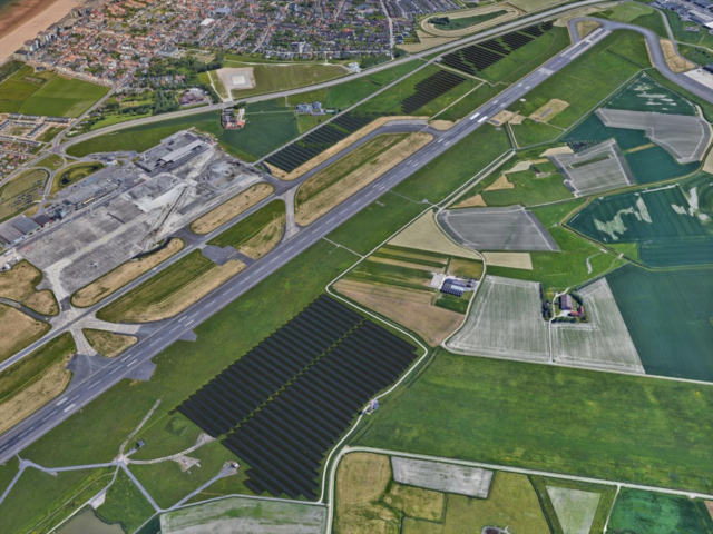 Ostend airport gets 66 000 solar panels