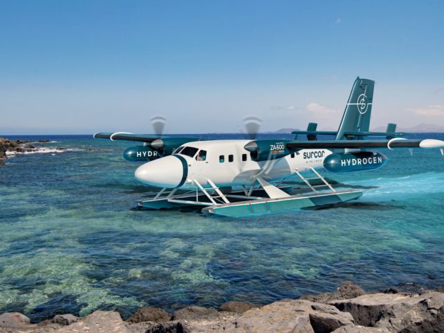 Hydrogen-electric seaplanes for sigthseeing Canary Islands