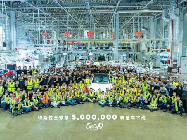 Tesla passes production mark of 5 million EVs